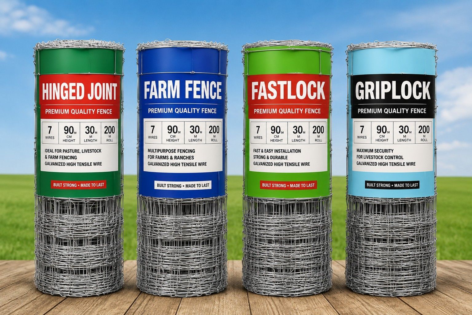 Fixed knot vs hinge joint fence