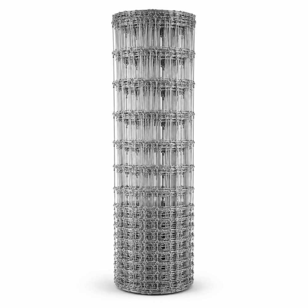 Galvanized fixed knot deer fence roll with 12.5 gauge high tensile steel wire