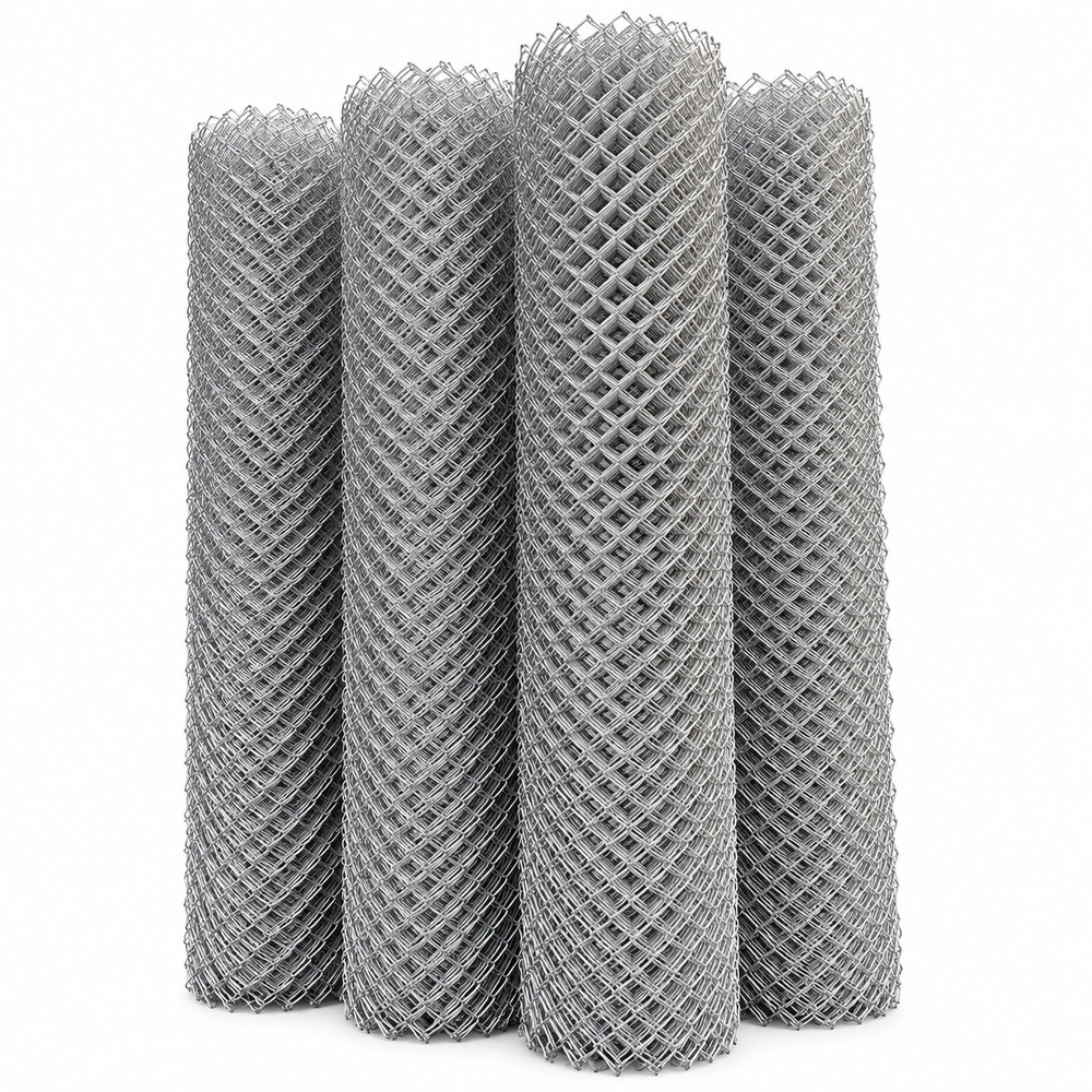 Galvanized chain link fabric roll illustration