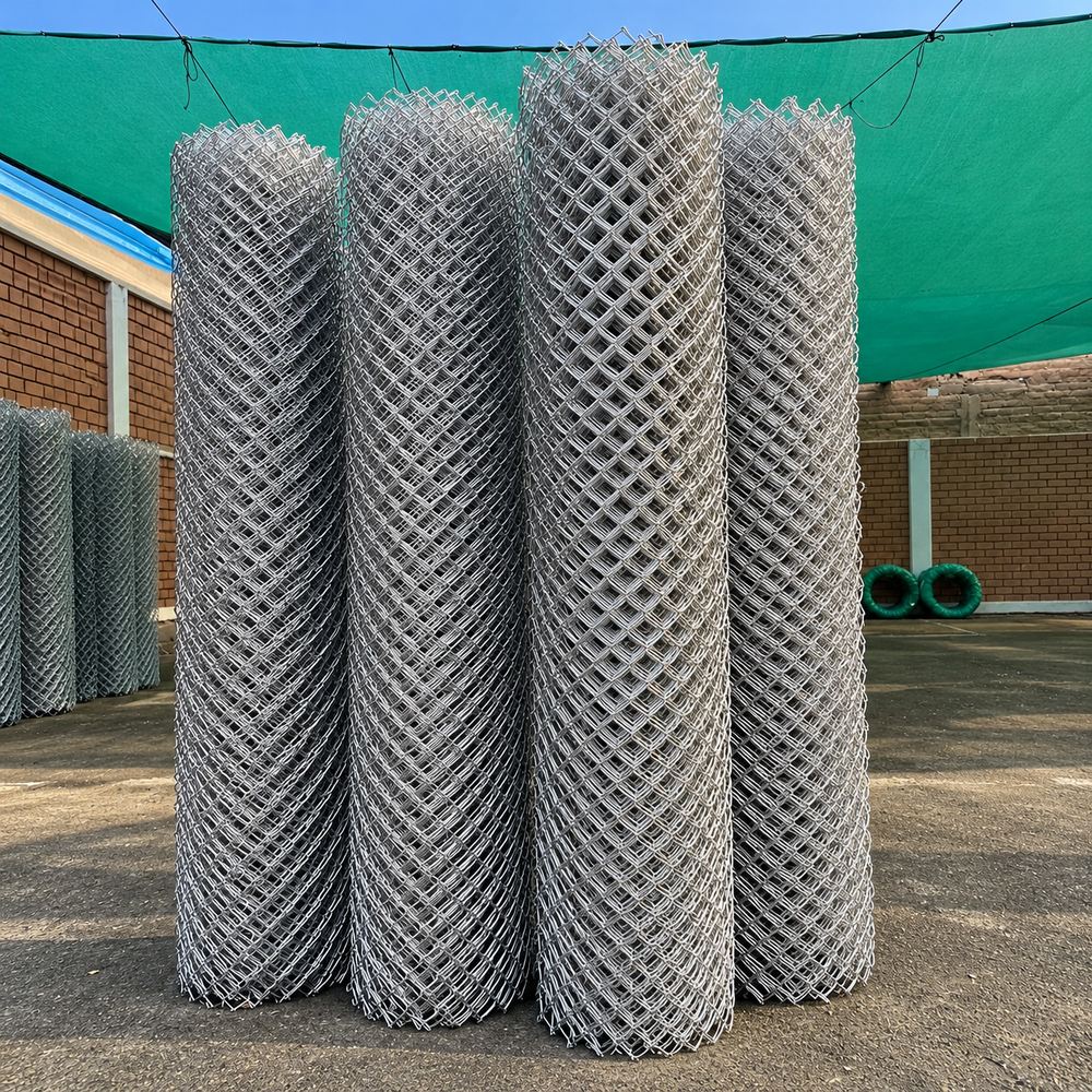 galvanized chain link fence upright rolls