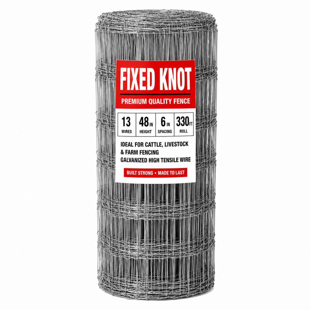 48 in High Tensile Fixed Knot Cattle Fence