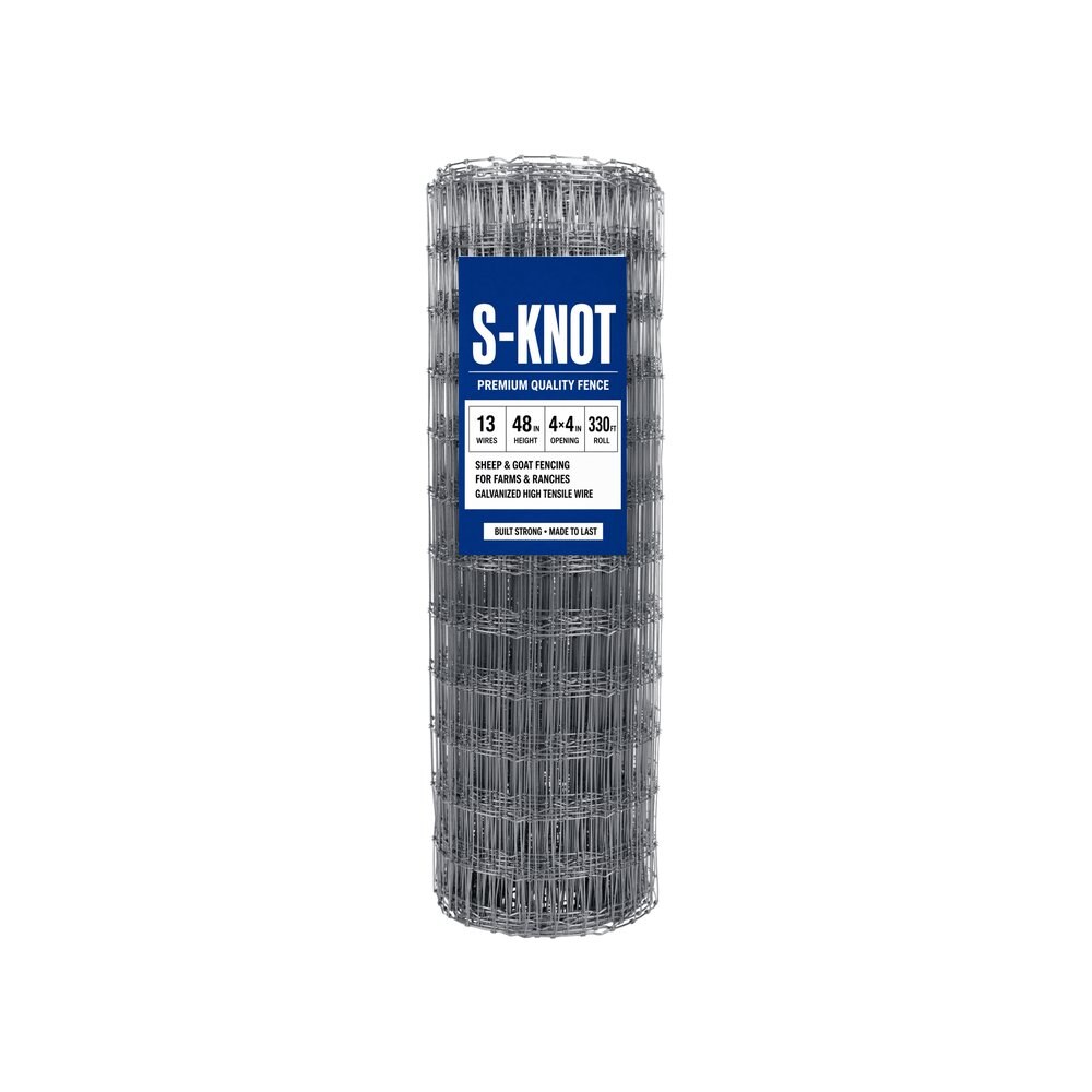 48 inch S knot sheep and goat fence roll model 1348-4-330
