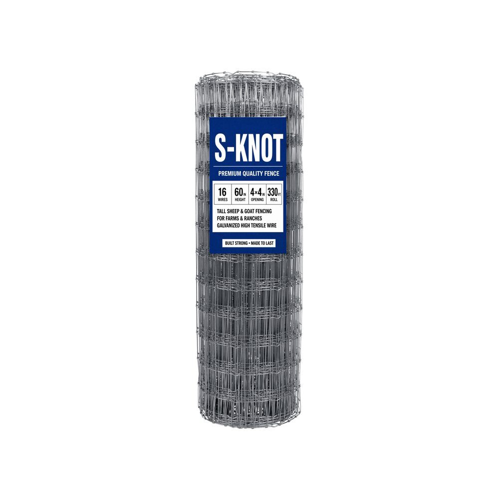 60 inch S knot sheep and goat fence roll model 1660-4-330
